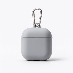 Silicone Earbud Case Protective Cover with Keychain